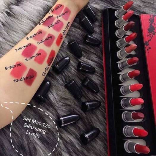 set Son Mac 12 cây set Son Mac 12 cây