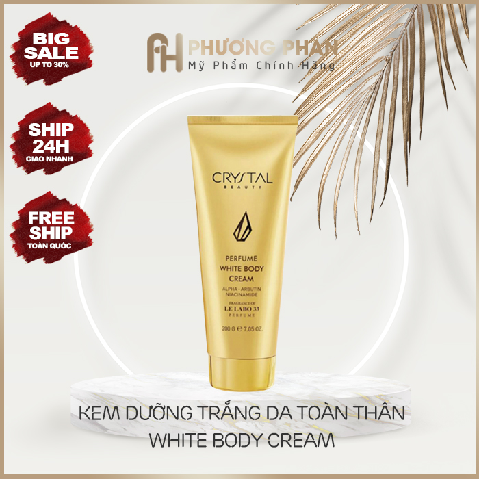 [Chính Hãng] - Kem Dưỡng Trắng Da Toàn Thân Perfume White Body Cream Crystal Hương Nước Hoa Labo 33 - Kem Body Siêu Trắng - Kem Dưỡng Trắng Da Mùi Nước Hoa LABO 33 - Phương Phan Cosmetics