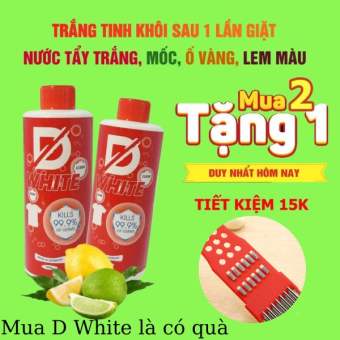 Tẩy Trắng quần áo D WHITE , mua là có quà