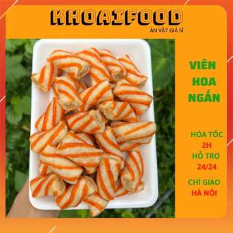 Viên hoa dài - cá viên chiên, thả lẩu trung (khay 500gr)