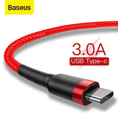 Baseus USB Type C Cable for Samsung S8 Note 8 Quick Charging 3.0 USB C Cable for Vivo Oppo Huawei Redmi K20 Pro Type-C Fast Charging Wire (3)