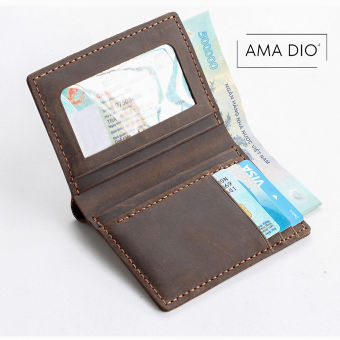 Ví da nam cao cấp, bóp ví nam da bò thật , mini cầm tay AMADIO