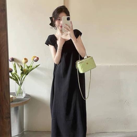 Váy Nữ 2 Dây, Đầm nữ 2 dây Dáng Suông Họa Tiết CỘT NƠ VAI , Hàng Cao Cấp TT  10 - Váy Fashion