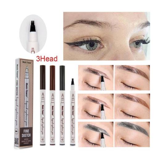 Bút chì kẻ mày phẩy sợi lông mày 4D