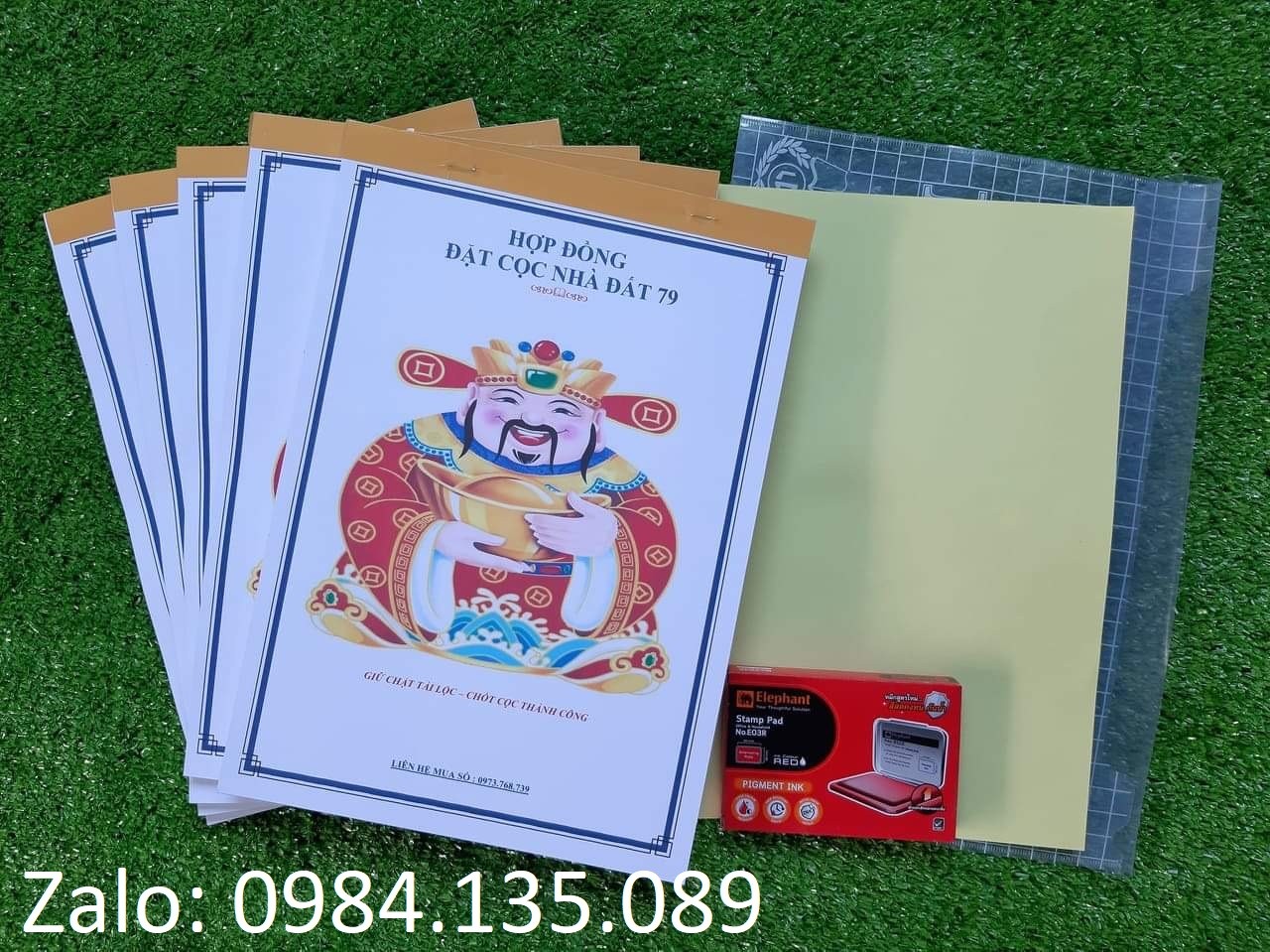 Sổ hợp đồng đặt cọc nhà đất 2 liên