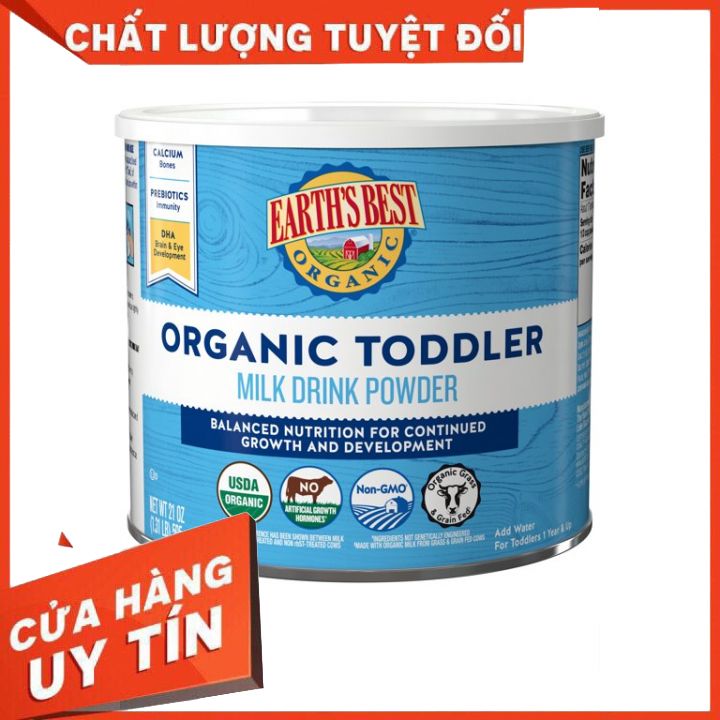 Sữa earth's best toddler nhập mỹ 595g