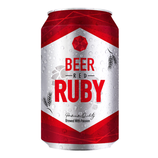THÙNG BIA RED RUBY 24 LON X 330ML BẬT RUBY ĐỎ TRÚNG NGỌC ĐỎ RUBY SẢNG KHOÁI TẠI NHÀ