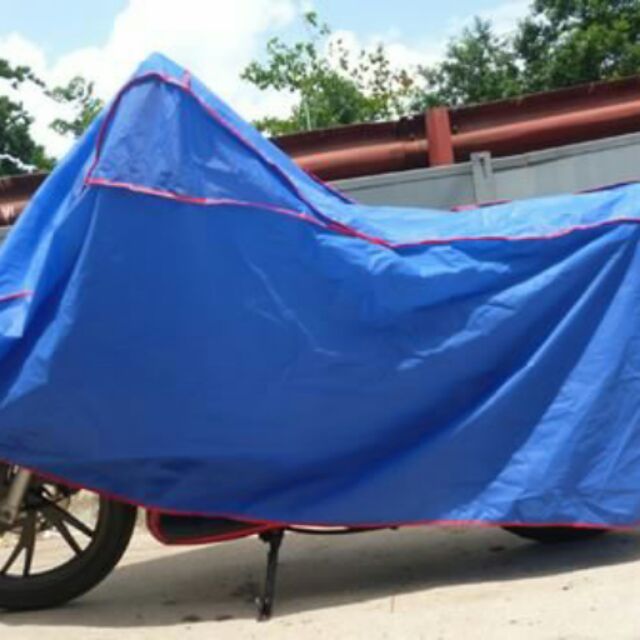 Bạt phủ che mưa, che nắng bảo vệ tối đa độ bền cho xe máy (màu xanh dương)