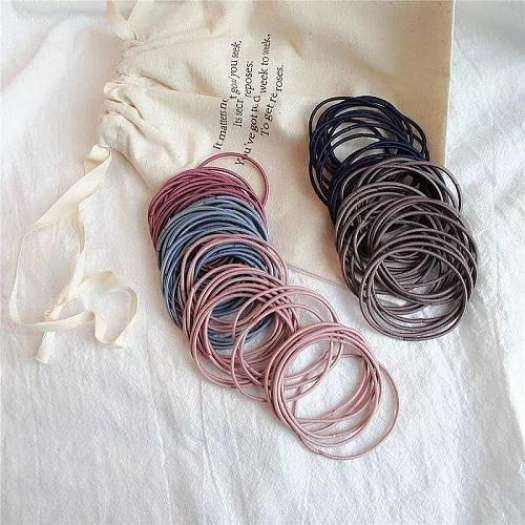 Dây Cột Tóc Trơn hoặc Túi zip mờ kéo khoá đựng đồ - ZAVENCI Official