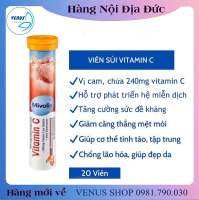 Viên sủi vitamin tổng hợp Mivolis nội địa Đức đủ loại vị trái cây tăng đề kháng - Tuýp 20 viên