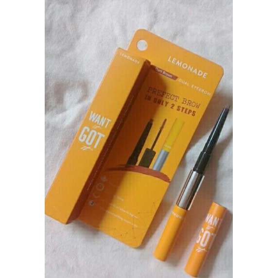 Chì kẻ mày hai đầu tiện lợi cho lông mày hoàn hảo lemonade want it got it dual eyebrow