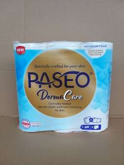 Giấy vệ sinh cao cấp Paseo Derma Care 9 cuôn 3 lớp