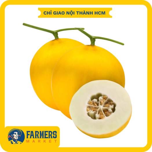 Dưa Lê Hoàng Kim Danny Green (1.3Kg/Trái) - Có mùi thơm nhẹ, vị thanh, thịt rất giòn.