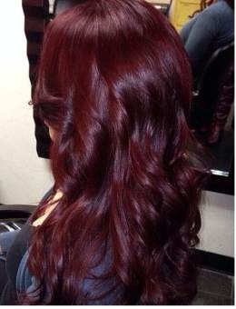 Thuốc Nhuộm Tóc Màu Nâu Đỏ Tím Mahogany Kèm Trợ Nhuộm