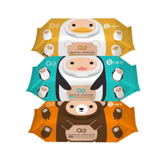 Khăn ướt Agi ko mùi 100 tờ (giao màu ngẫu nhiên)