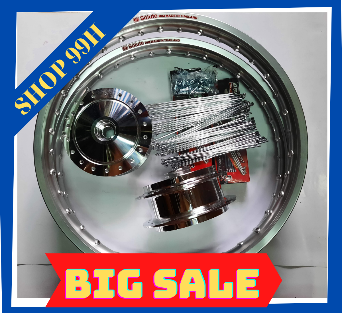 Bộ đùm niềng căm Crom Thái dành cho Wave, Dream