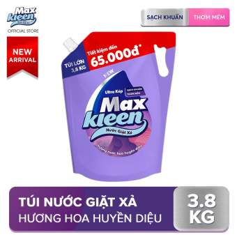 TÚI NƯỚC GIẶT XẢ MAXKLEEN HƯƠNG HUYỀN DIỆU 3.8KG