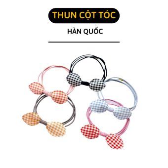 Dây cột tóc - Thun buộc tóc nữ phối nơ Hàn Quốc dễ thương - Dây thun cột tóc giá rẻ, giao ngẫu nhiên