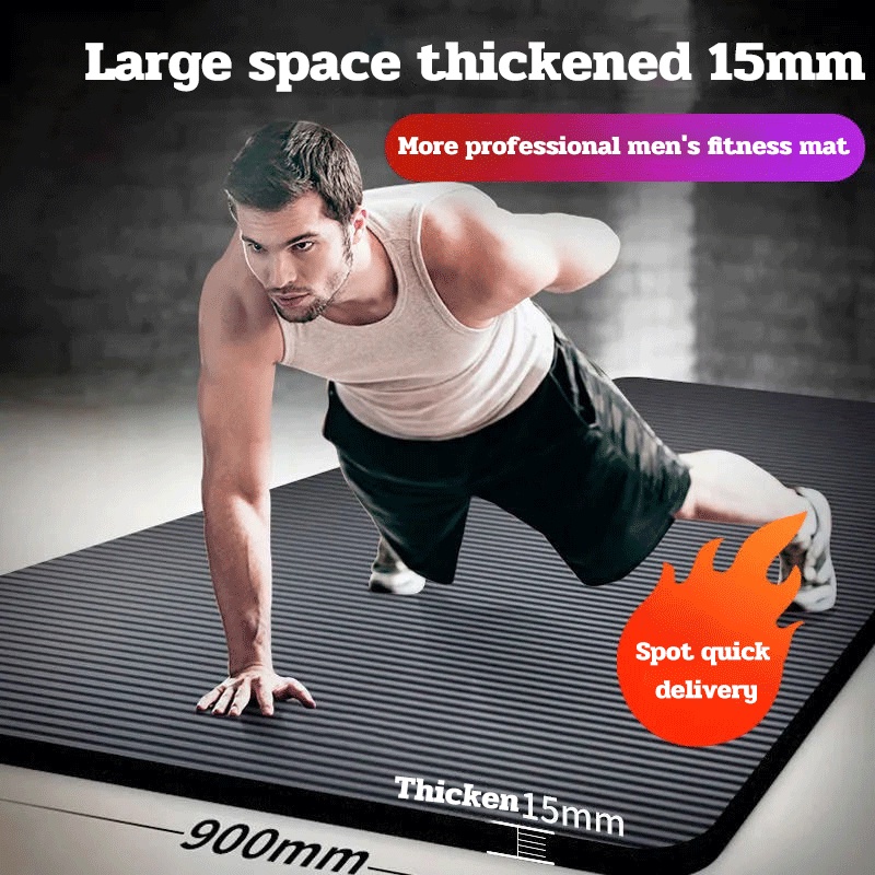Thick Yoga Mat Fitness Mat Pilates Mat 6/8mm Exercise Yoga Mat Non