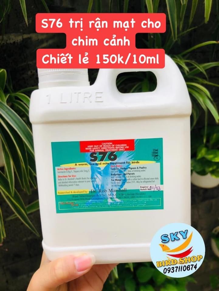 S76 phòng rận mạt cho chim