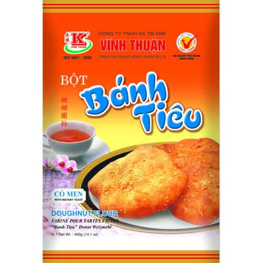 Bột bánh tiêu Vĩnh Thuận, Bột làm bánh tiêu có men sẵn, Bột làm bánh tiêu pha sẵn tiện dụng