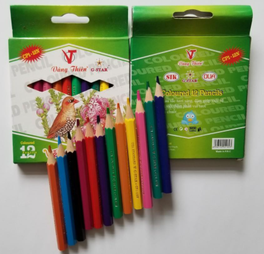 Hộp viết chì màu g-star vâng thiên 12 /24 màu cp1