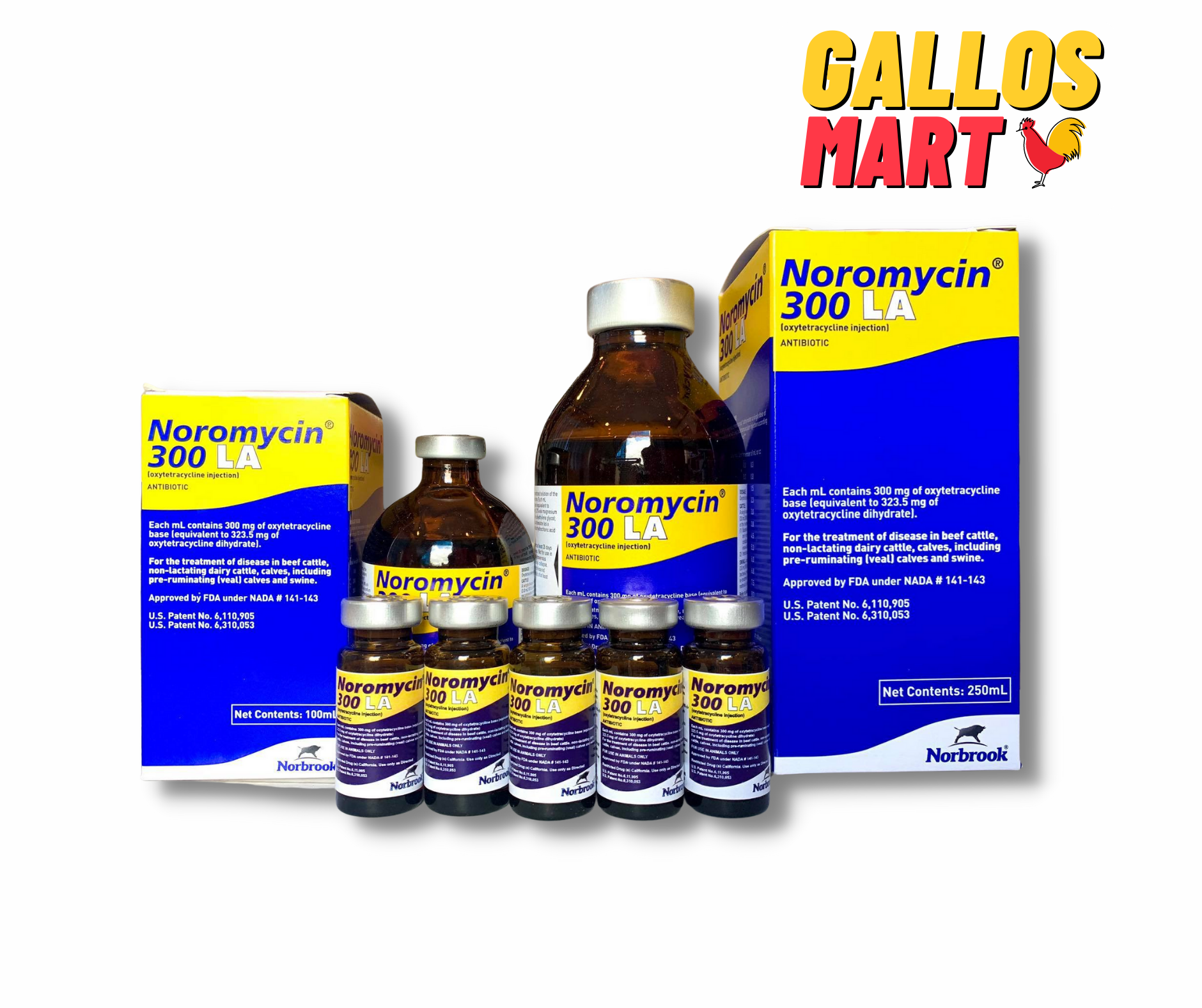NOROMYCIN 300 - CHAI 100ML - GÀ KHÒ KHÈ , SỔ MŨI , SƯNG MẶT