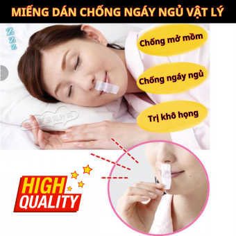 24 Miếng dán chỉnh hình chống ngáy ngủ, ngủ há miệng vật liệu thân thiện. Miếng dán chống ngáy, nghiến răng vật lý