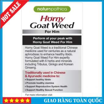 Viên Uống Tăng Cường Sinh Lý Nam Naturopathica Horny Goat Weed for Him 50 viên