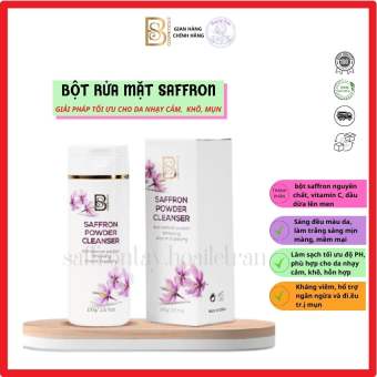 Bột rửa mặt Saffron - Saffron powder clean 3Trong 1 BS Cosmetics korea hlt12 Nhuỵ hoa nghệ tây,  saffrontaya.hoailetran (Hàng chính hãng)