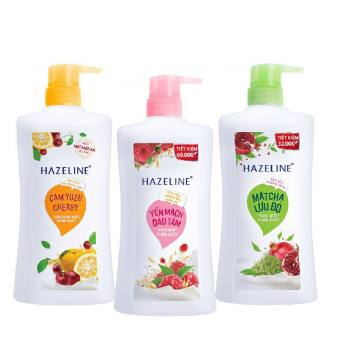 Sữa tắm Hazeline Matcha Lựu Đỏ chai 900g