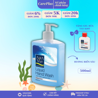 Nước rửa tay tạo bọt Aquavera dưỡng chất Nước biển sâu 500ml