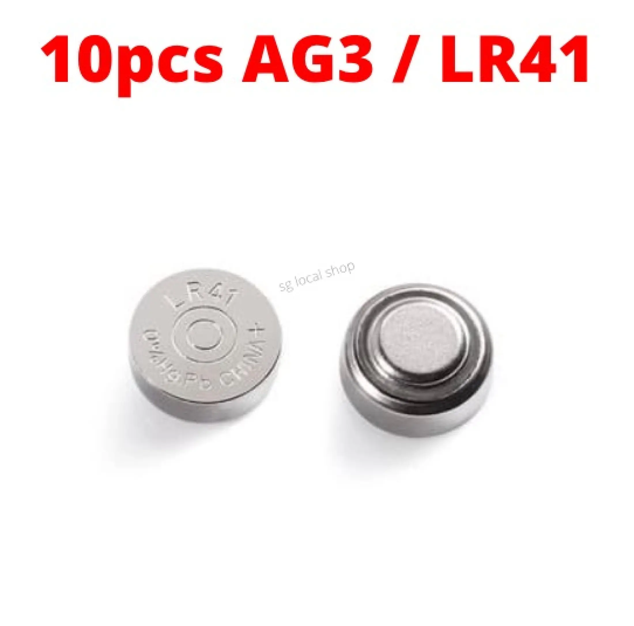 Sg In Stock 10pcs Ag3 Lr41 192 A63 384 1 5v Cell Coin Button Battery For Calculator Watch Thermometer Toys Etc Lazada Singapore