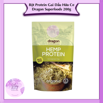 Bột Protein Hạt Gai Dầu Hữu Cơ Dragon Superfoods 200g (Organic Hemp Powder)