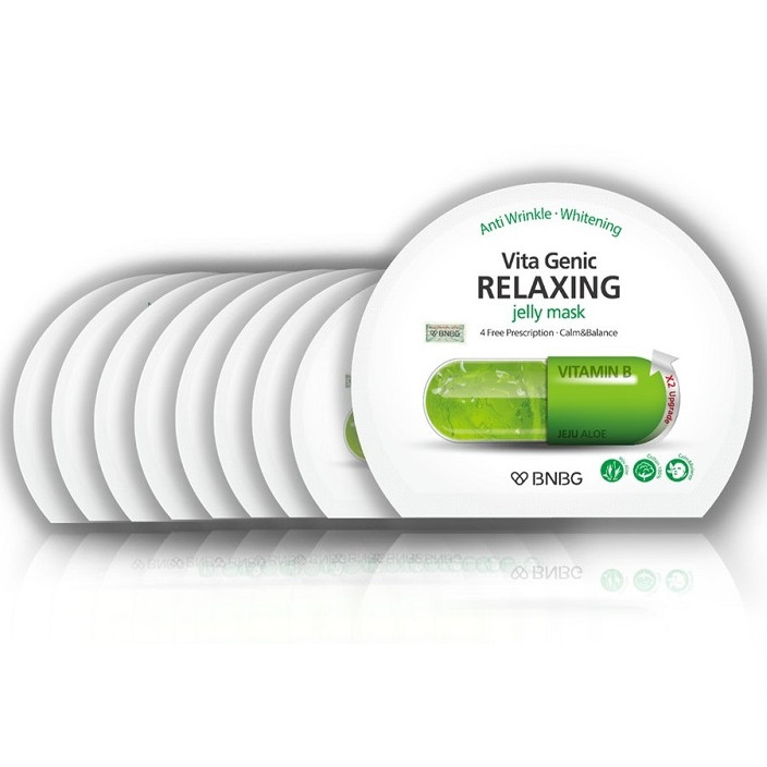Combo 5 miếng Mặt Nạ banobagi Vita Genic Relaxing Jelly Mask Phục Hồi Da vitamin b 30ml