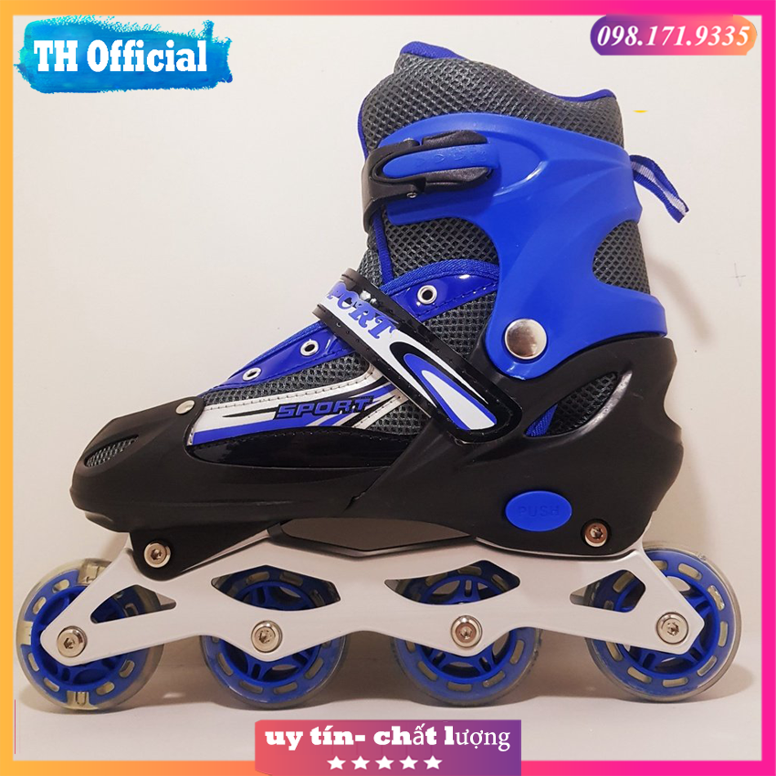 Giày Patin trẻ em điều chỉnh size, patin kidsport, giày patin cho bé trai bé gái