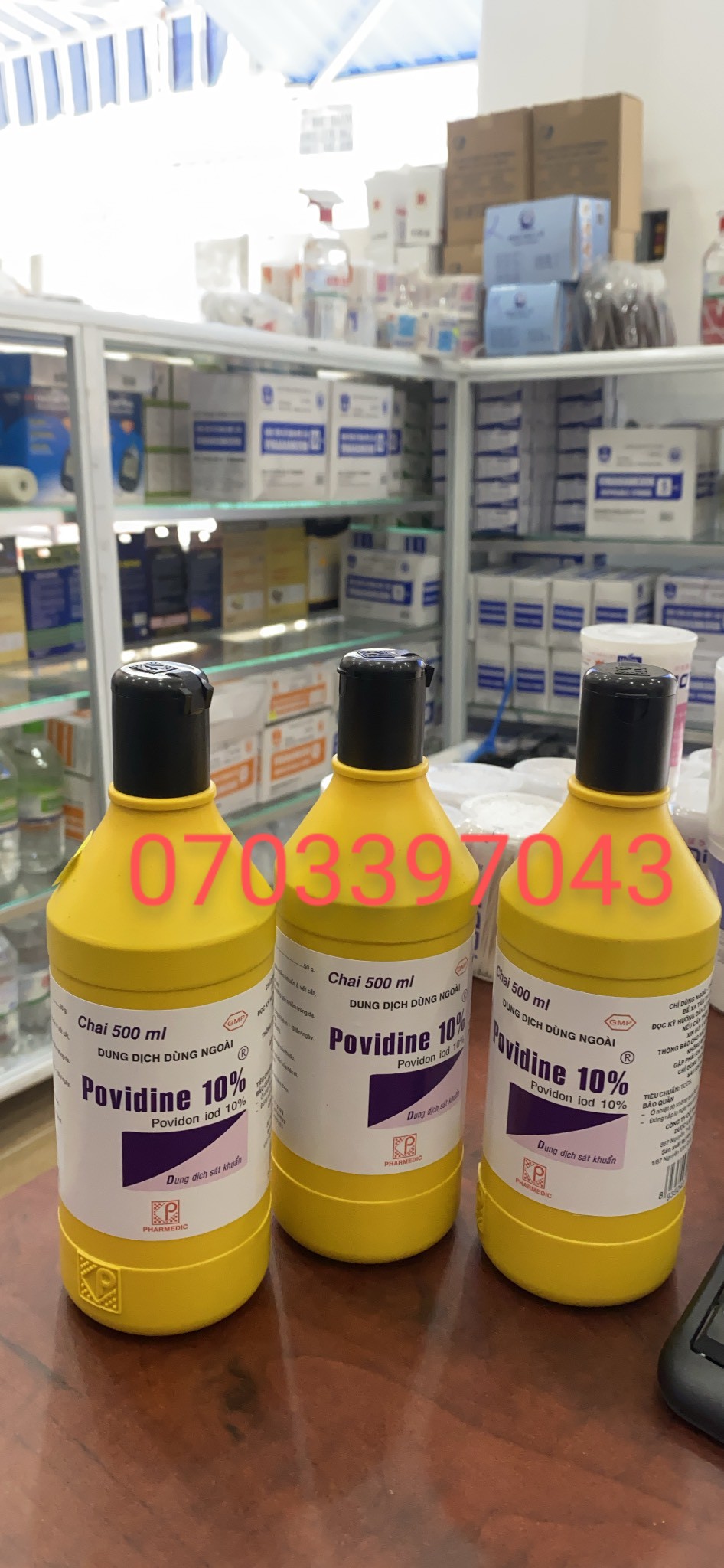 Sát trùng vết thương Povidine 500ml