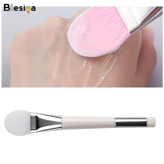 Blesiya Mặt Nạ Silicon Mềm Dẻo Hai Đầu, Bàn Chải Đất Sét Bôi Mặt