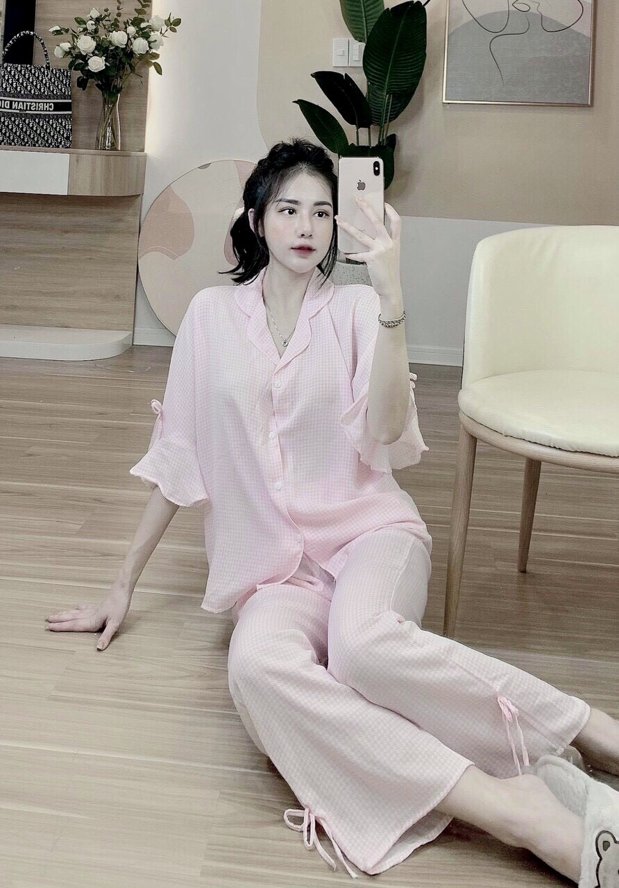 Bộ pizama Nữ Lụa sang chảnh TNQD cánh dơi rộng rãi ❤️ form to thoải mái Nhiều mẫu mã❤️ Siêu rẻ Bán lẻ giá sỉ xưởng ❤️ Mai Ngô ❤️ Tay rơi ❤️ Pyjamas ❤️ Sỉ đồ bộ ❤️ Yêu thích ❤️ Hot trend ❤️