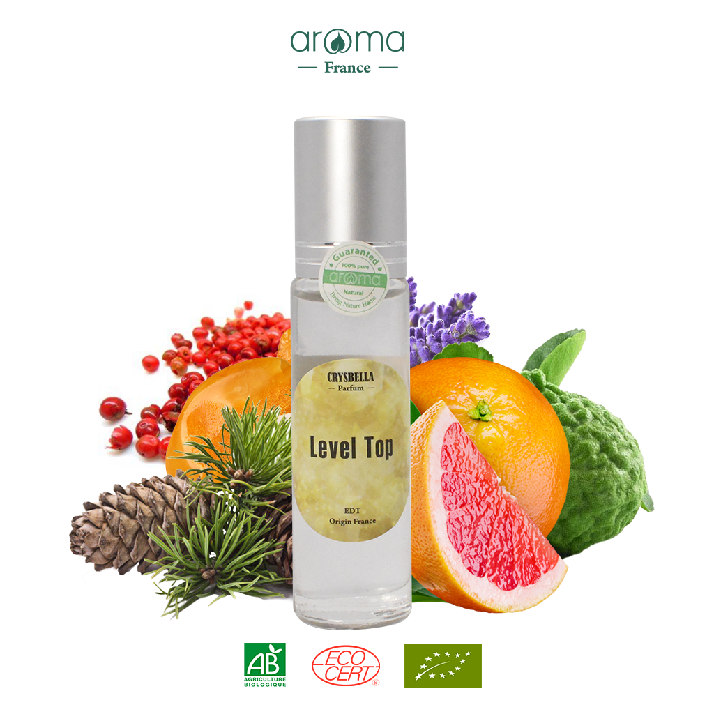 Nước hoa thiên nhiên Aroma cam hương bergamote, hạt tiêu, bưởi hồng - Level Top Unisex