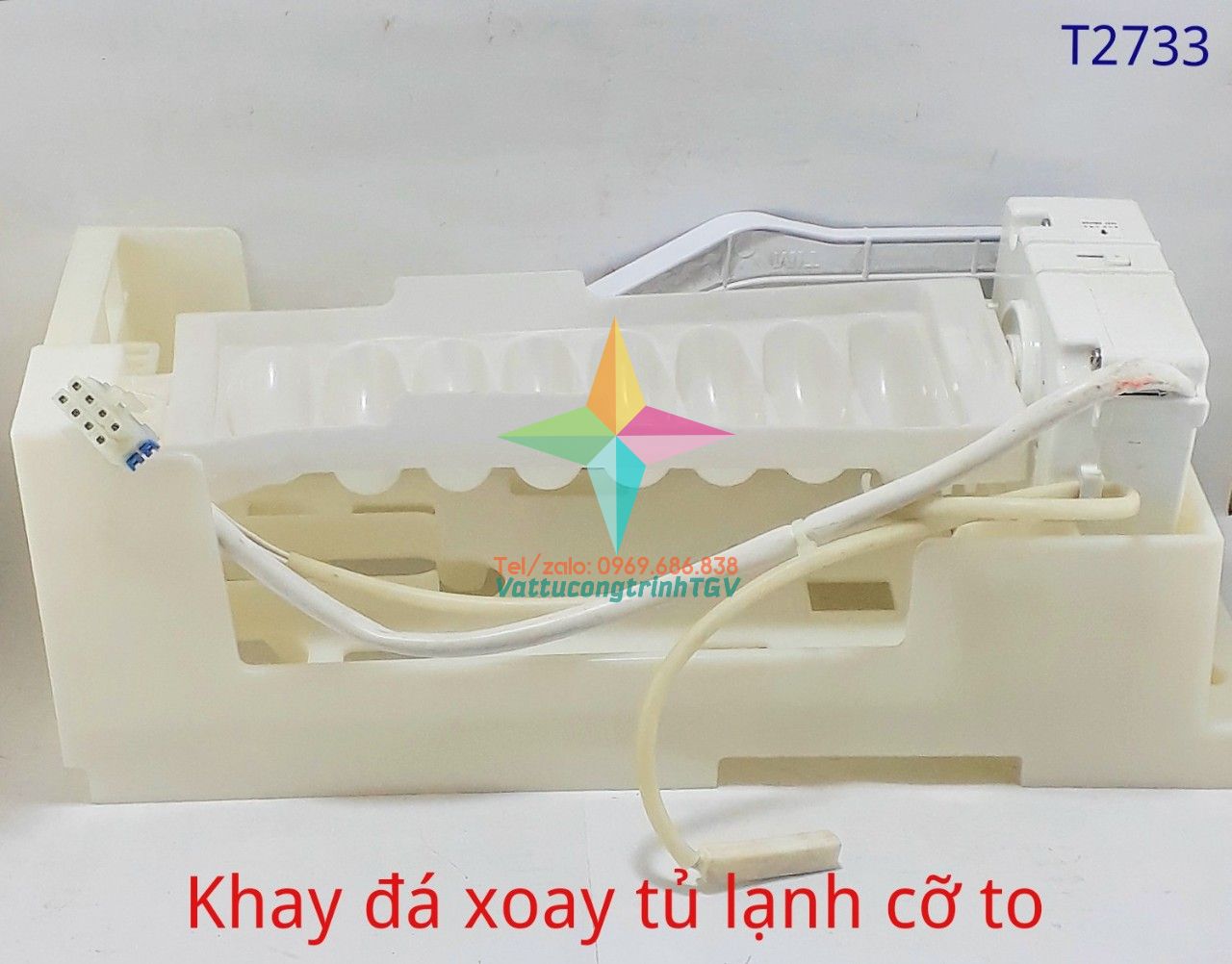 Bộ khay đá lật tủ lạnh cỡ to kt 30.5 x 11.5 x 11