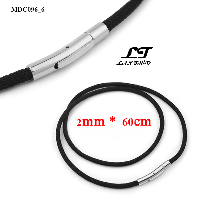 Dây chuyền sợi dù Thái 2li dài 60cm khóa inox MDC096-6