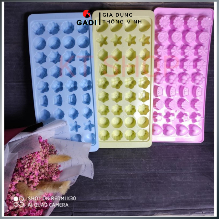 Khay làm đá dễ thương, khay làm đá hình sao, khay làm đá silicon tiện lợi, khay làm đá mùa hè
