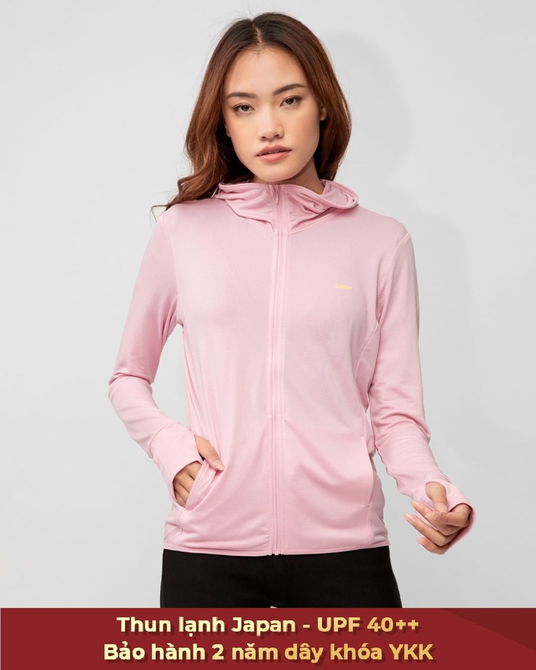Áo Chống Nắng Nữ CoolSport - Thun Móc Xích Japan