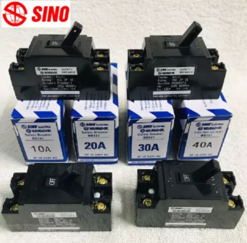 Cb cóc, cầu dao an toàn 15a,20a,30a,40a sino- hàng chính hãng- bh 12 tháng