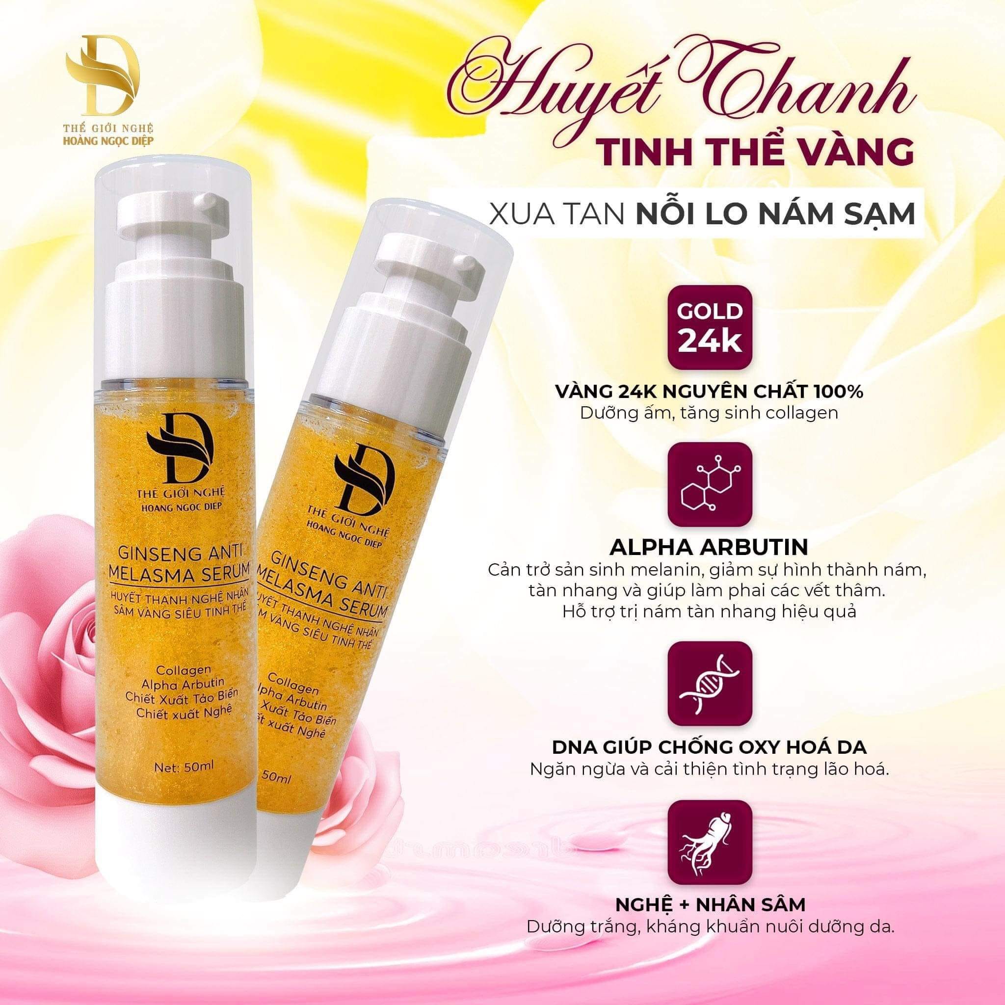 [CHÍNH HÃNG] Huyết thanh nghệ nhân sâm collagen- Hoàng Ngọc Diệp