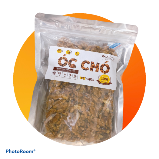 Hạt Óc Chó Tách Vỏ - Túi zip 500gr - ?Quả Óc Chó Úc Chandler 100% Nhập khẩu từ ?Úc - Đồ ăn vặt mẹ bầu dành cho giảm cân - Cực kì tốt cho tim mạch - Andys Gourmet - Đồ ăn vặt