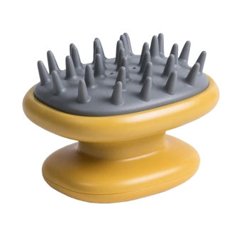 Blesiya Máy Mát Xa Dầu Gội Đầu Tắm Tóc Cầm Tay, Cọ Rửa Đầu Bàn Chải Salon Màu Vàng