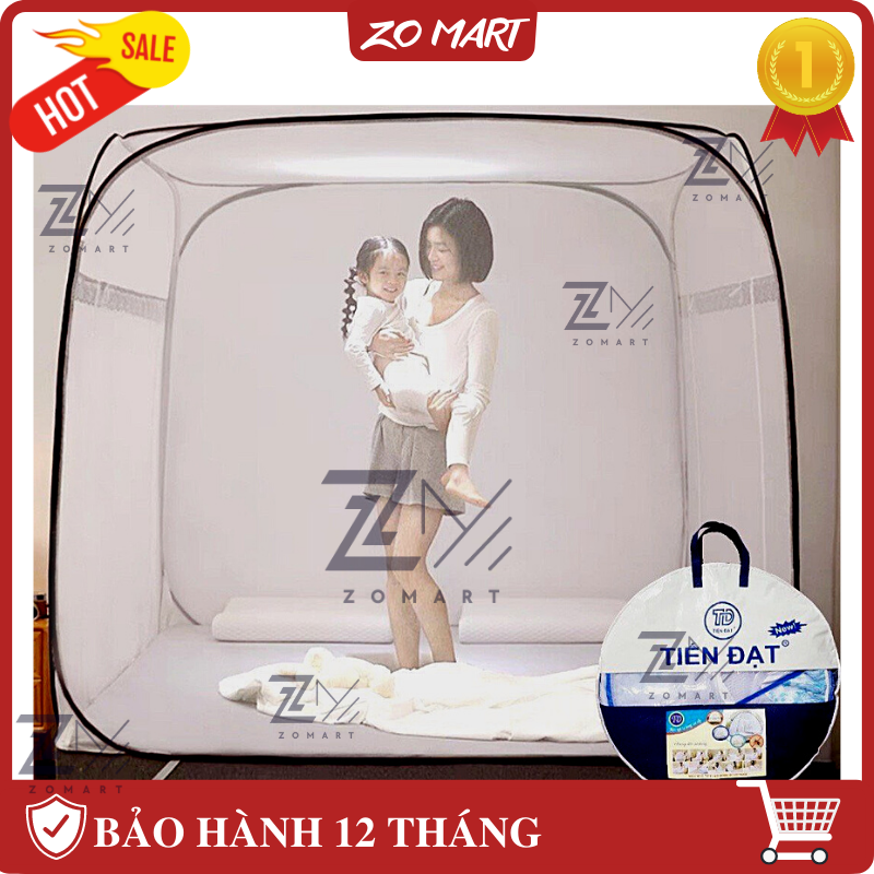 Màn chụp tự bung ĐỈNH VUÔNG Mùng chụp cao cấp, có viền chống muỗi, màn chụp gấp gọn kích thước 1m6x2m,1m8x2m,2mx2m2.Hàng Việt Nam chất lượng cao