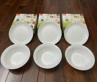 Bộ 3 bát tô + 3 đĩa LUMINARC hàng chuẩn thương hiệu Pháp hãng NESTLE